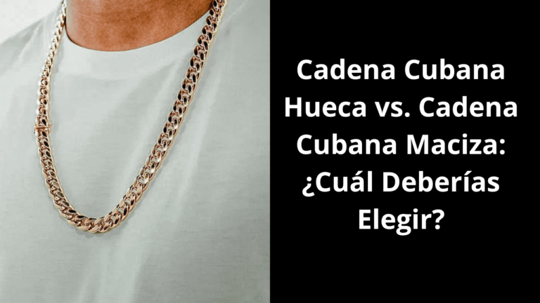 Cadena Cubana solida vs hueca