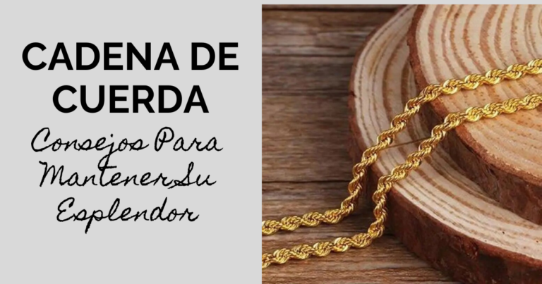 Como limpiar una cadena de cuerda